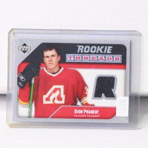 Dion Phaneuf Upper Deck Rookie Threads Event Used Jersey Card Calgary Flames